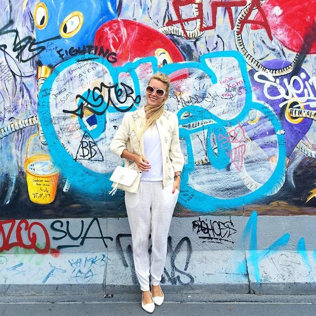 next to the hotel: East Side Gallery east side gallery travelblogger fashion meets art
