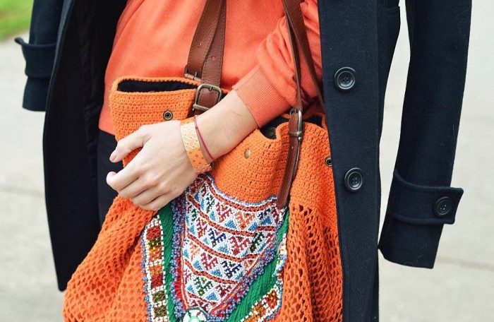black & orange