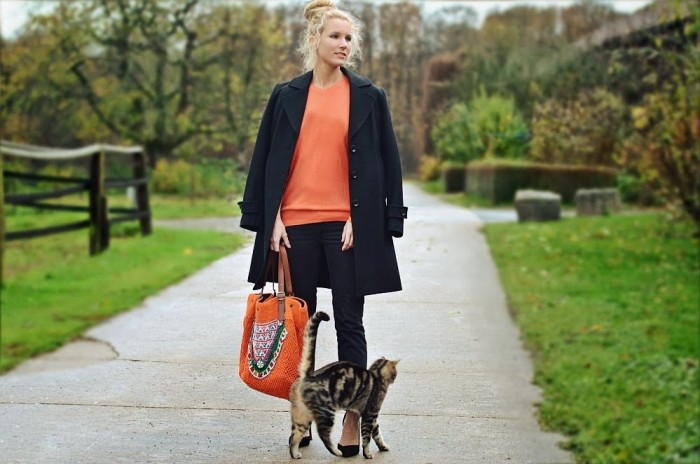black & orange