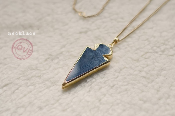 Crystal and Sage // necklace