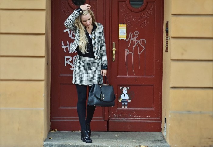 houndstooth check // outfit