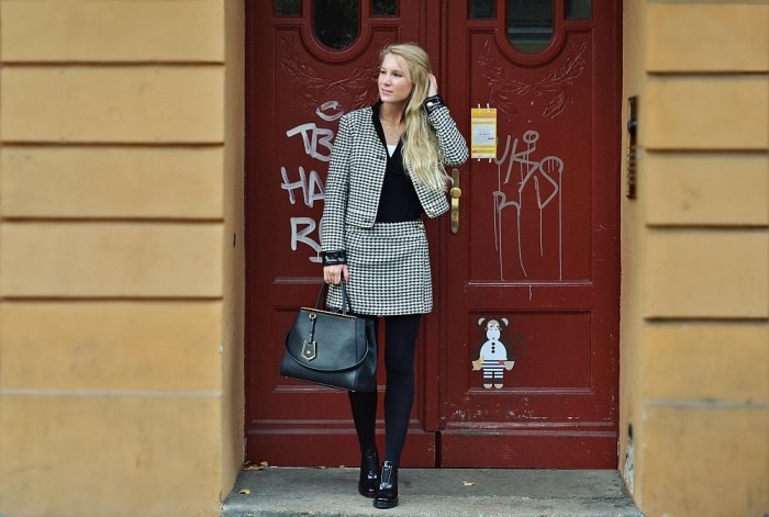 houndstooth check // outfit