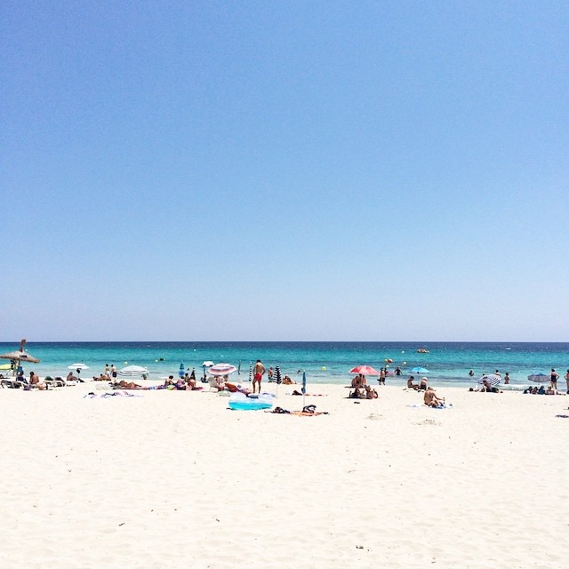 Am Strand mit dem RTL Team #Mallorca Cala Millor