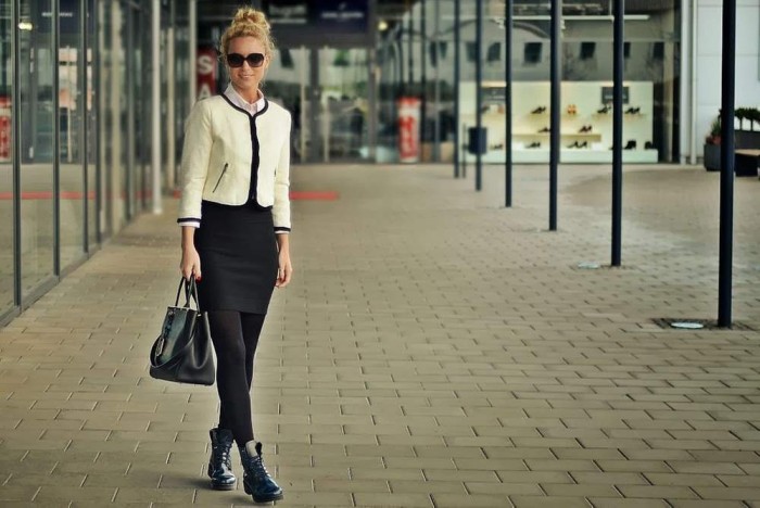 outfit: black & White
