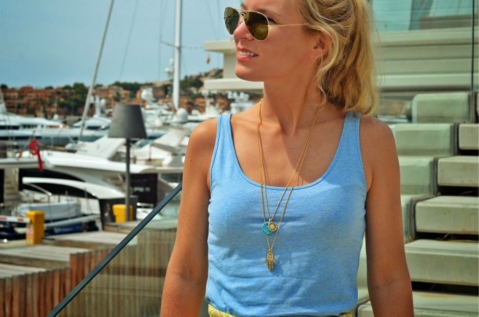 outfit: blue meets yellow / Port Adriano