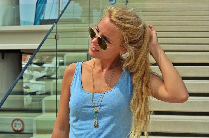outfit: blue meets yellow / Port Adriano