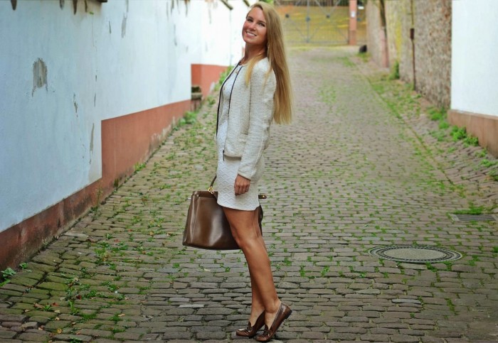 outfit: creme-white evening look