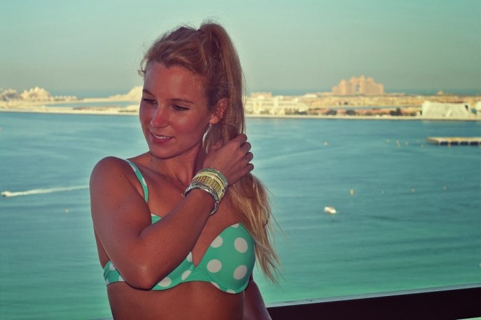 polka-dot bikini in Dubai