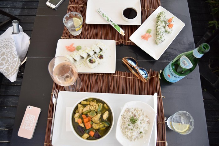 lunch puro beach sushi