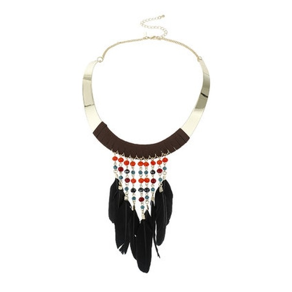 necklace summer feather