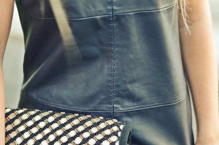 the leather dress