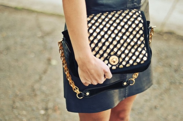 the leather dress