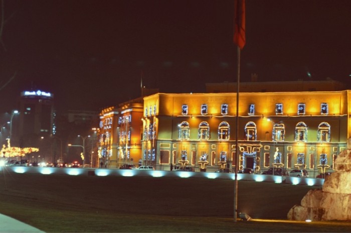 Tirana by night